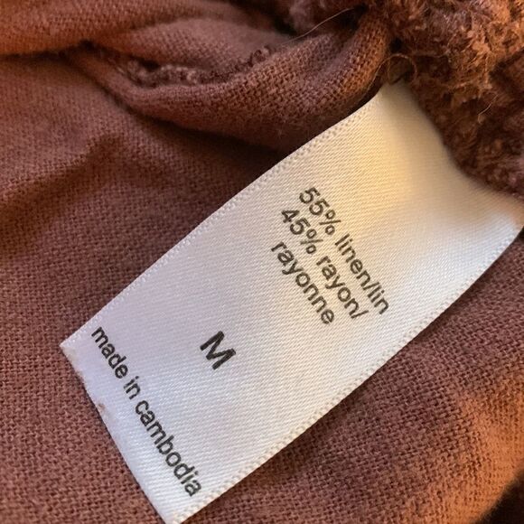 MAURICES, linen pants, tie waist and pockets, medium - Picture 3 of 9